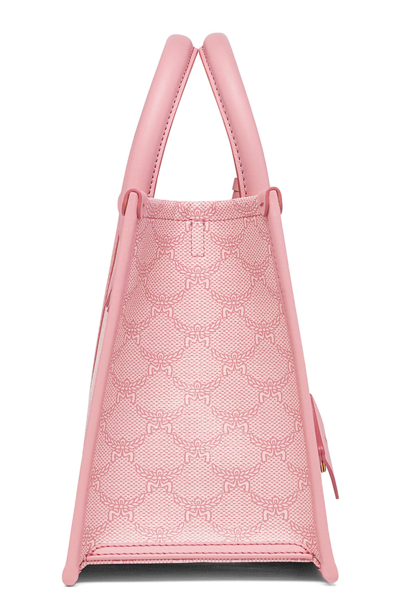 Lauretos Coated Canvas Tote, Alternate, color, SILVER PINK