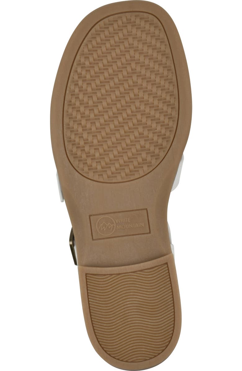 CLIFFS BY WHITE MOUNTAIN Mayday Gladiator Sandal, Alternate, color, White Smooth