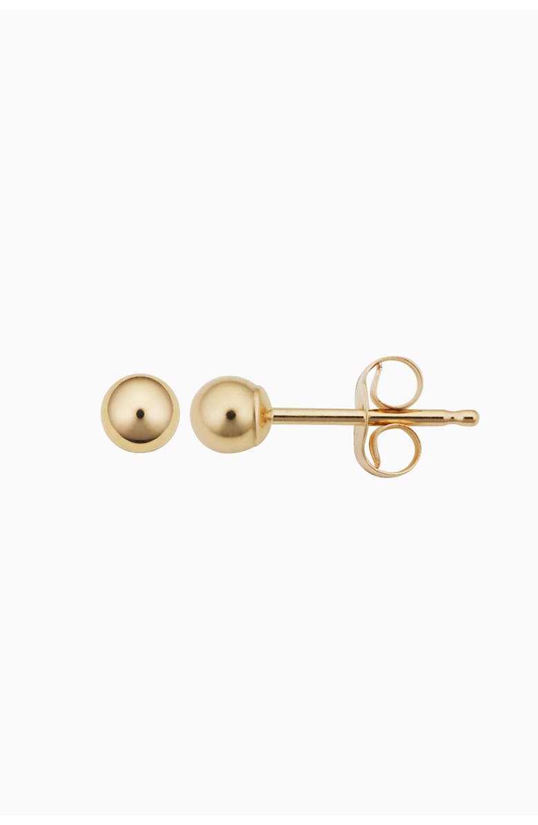 Oradina 14K Gold Have a Ball Petite Studs, Alternate, color, Yellow Gold