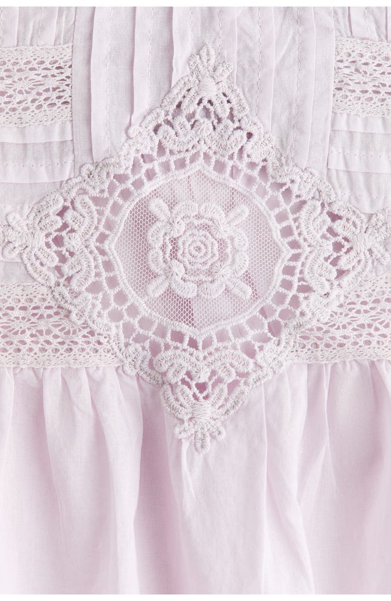 H&M Cotton blouse with eyelet embroidery, Alternate, color, Light Purple