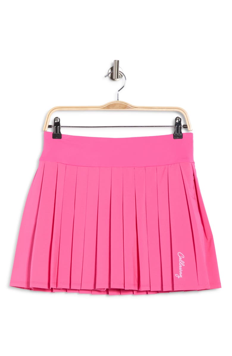 Callaway High Waist Pleated Skirt, Alternate, color, Cheeky Pink