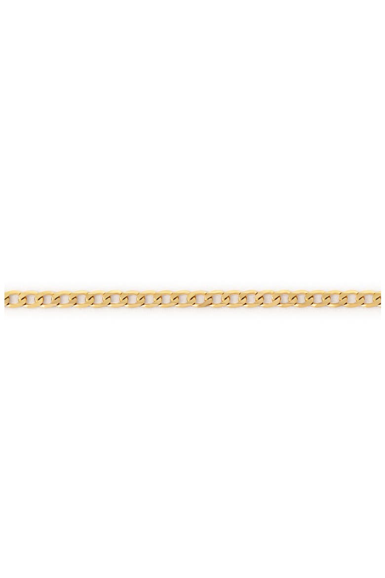 Solid Yellow Gold - Mini Curb Chain Bracelet, Alternate, color, Gold