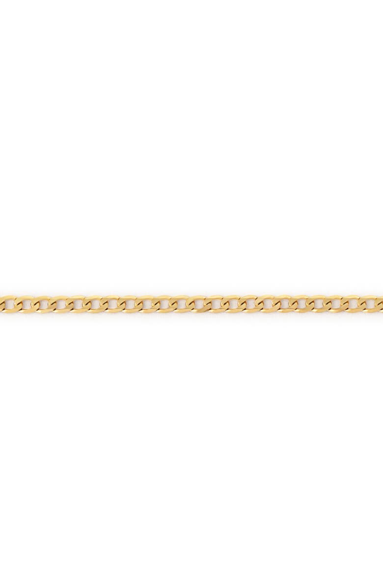 Ana Luisa Solid Yellow Gold - Mini Curb Chain Necklace, Alternate, color, Gold