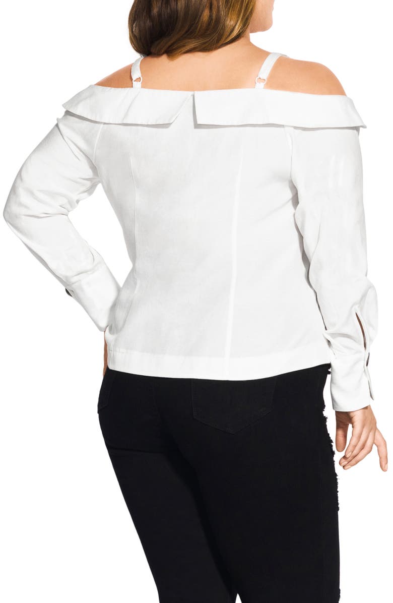 City Chic Off the Shoulder Top, Alternate, color,
