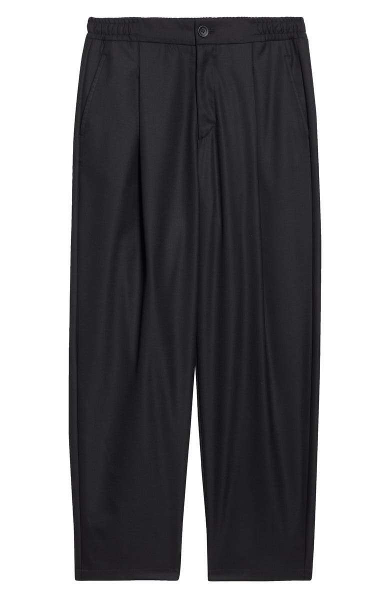 Herno Wool Blend Straight Leg Pants, Alternate, color, Black