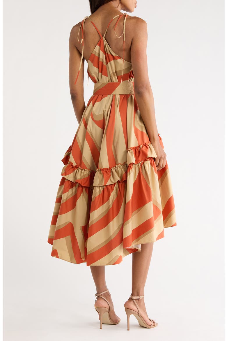 Emersyn Stripe Sleeveless Dress, Alternate, color, SAVANNA SHADOW