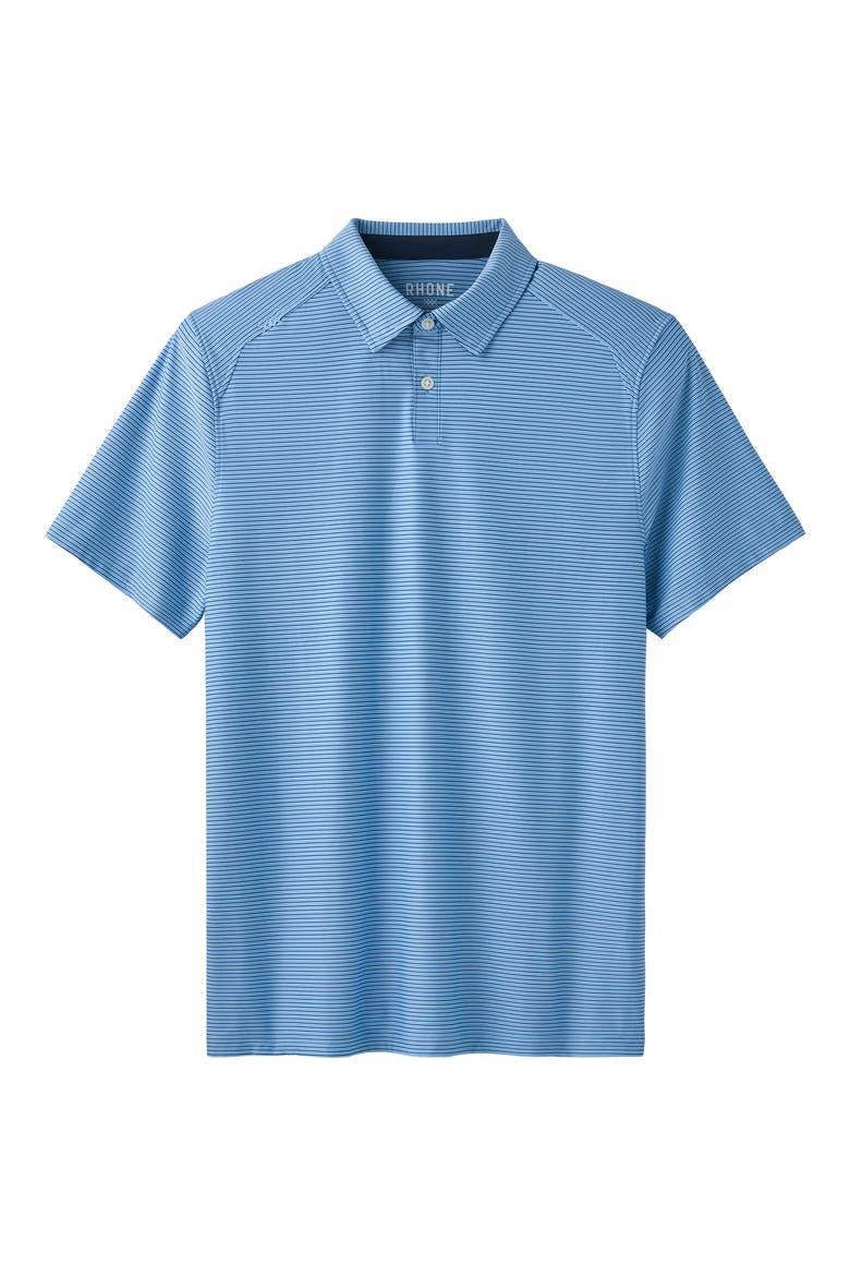 Commuter Stripe Performance Polo, Alternate, color, ARCTIC BLUE STRIPE