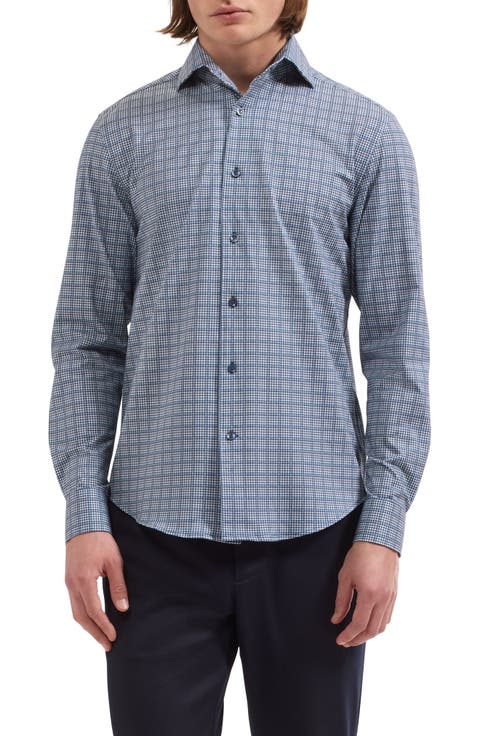 Devon OoohCotton® Houndstooth Button-Up Shirt