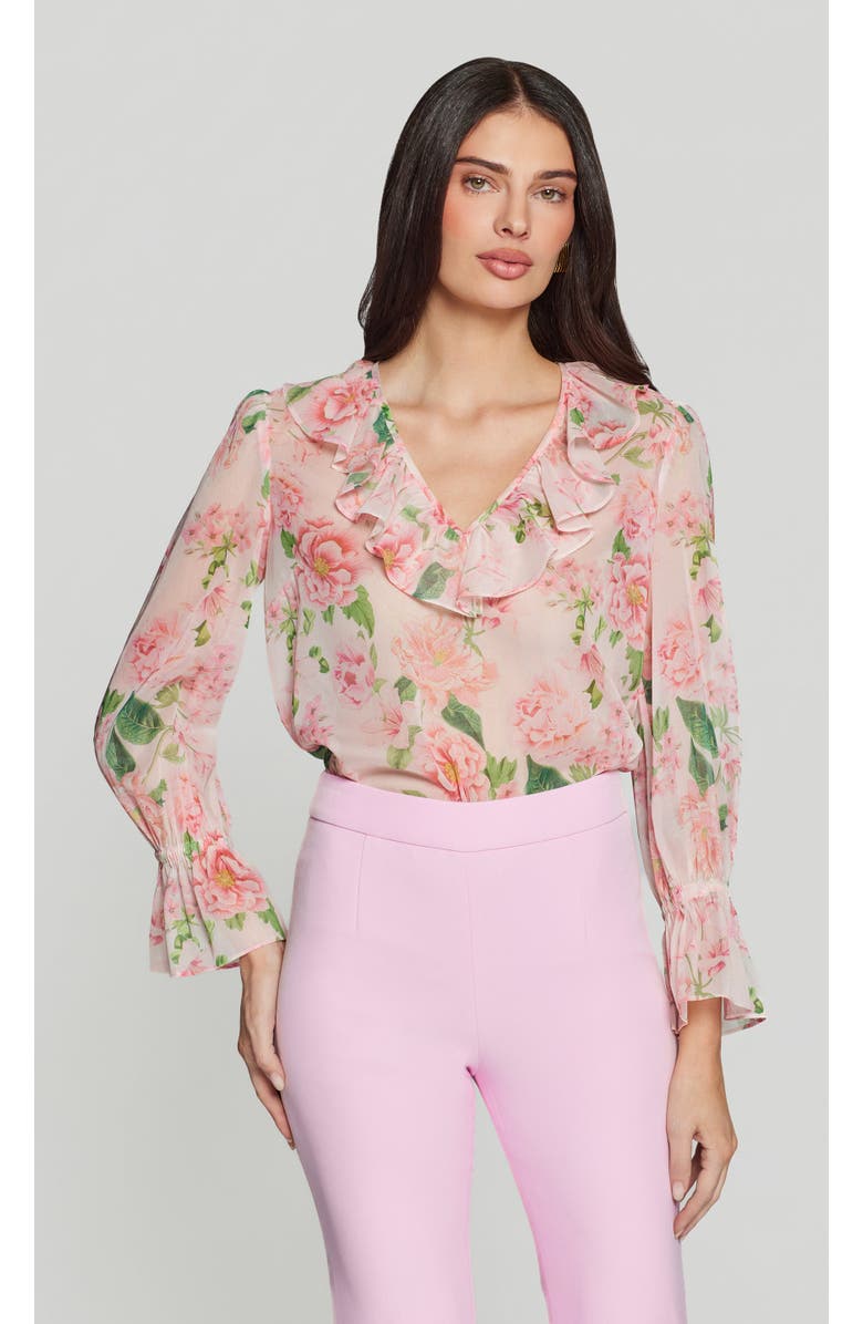 Generation Love Jada Floral Georgette Blouse, Main, color, Pink, Floral