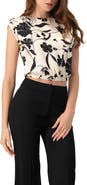 IVONNE Printed Sleeveless Straight Blouse