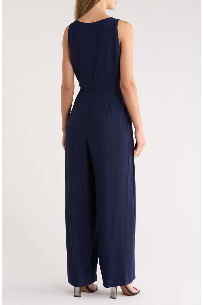 Sleeveless Tie Waist Jumpsuit, Alternate, color, SAPHIRE