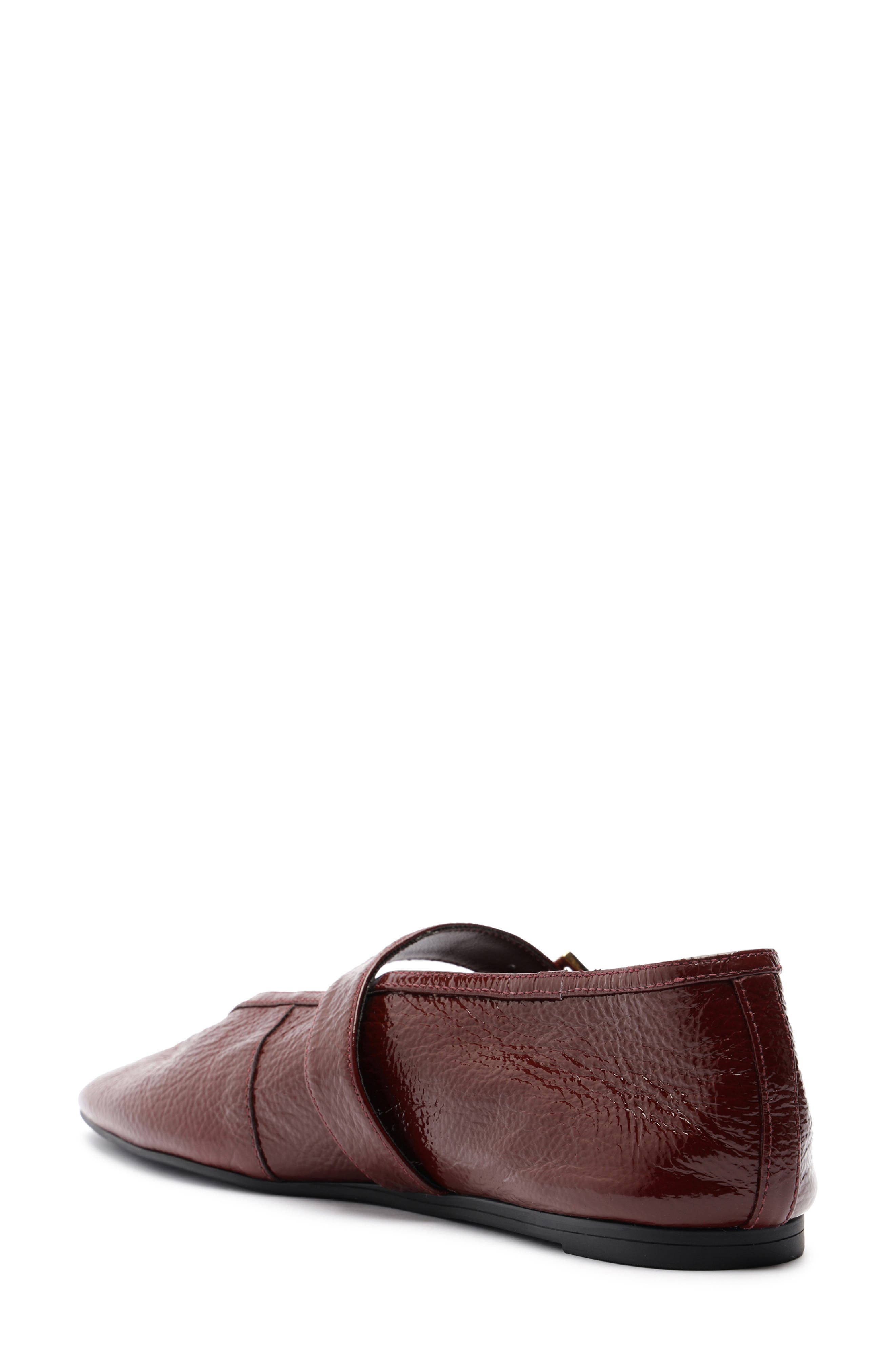Courtney Patent Leather Mary Jane Flat, Alternate, color, VINO