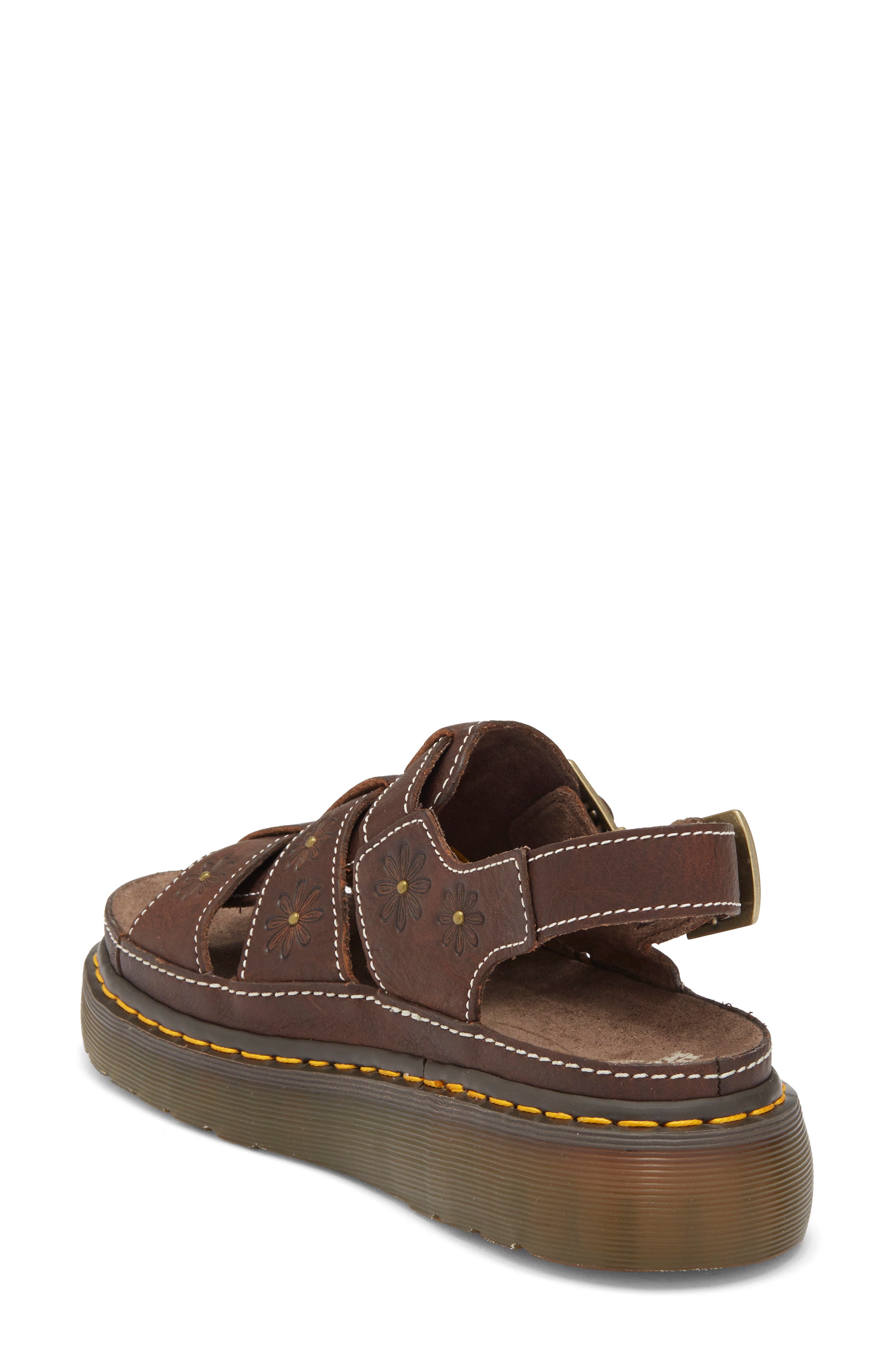 Wrenlie Sandal, Alternate, color, DARK BROWN