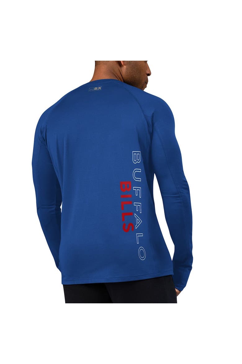 Men's MSX by Michael Strahan Royal Buffalo Bills Interval Long Sleeve Raglan T-Shirt, Alternate, color, Royal