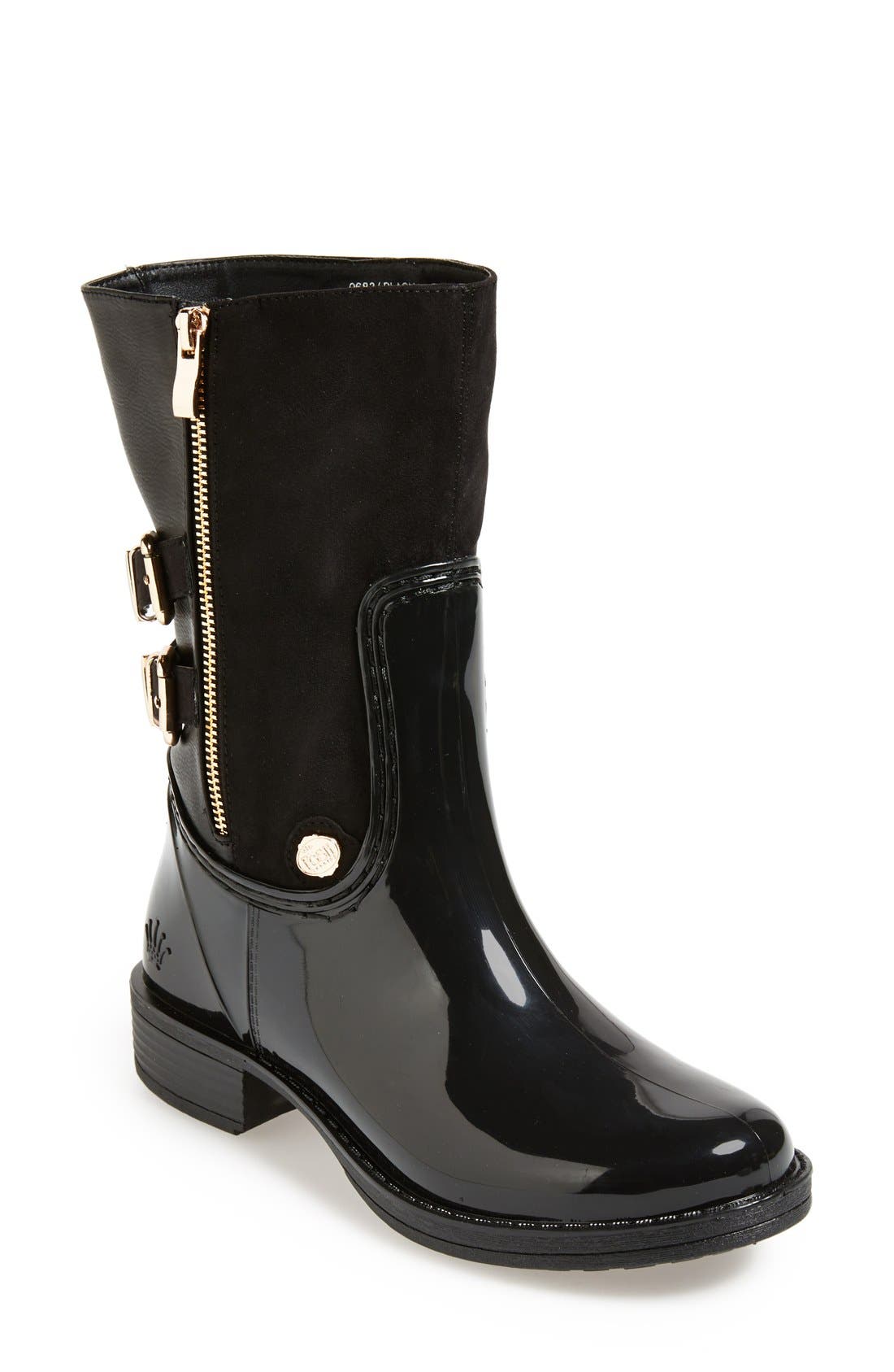 Posh Wellies 'Resilience' Mid Rain Boot, Main, color, 