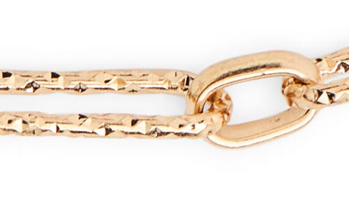 Nordstrom Rack Textured Paperclip Chain Necklace In Gold