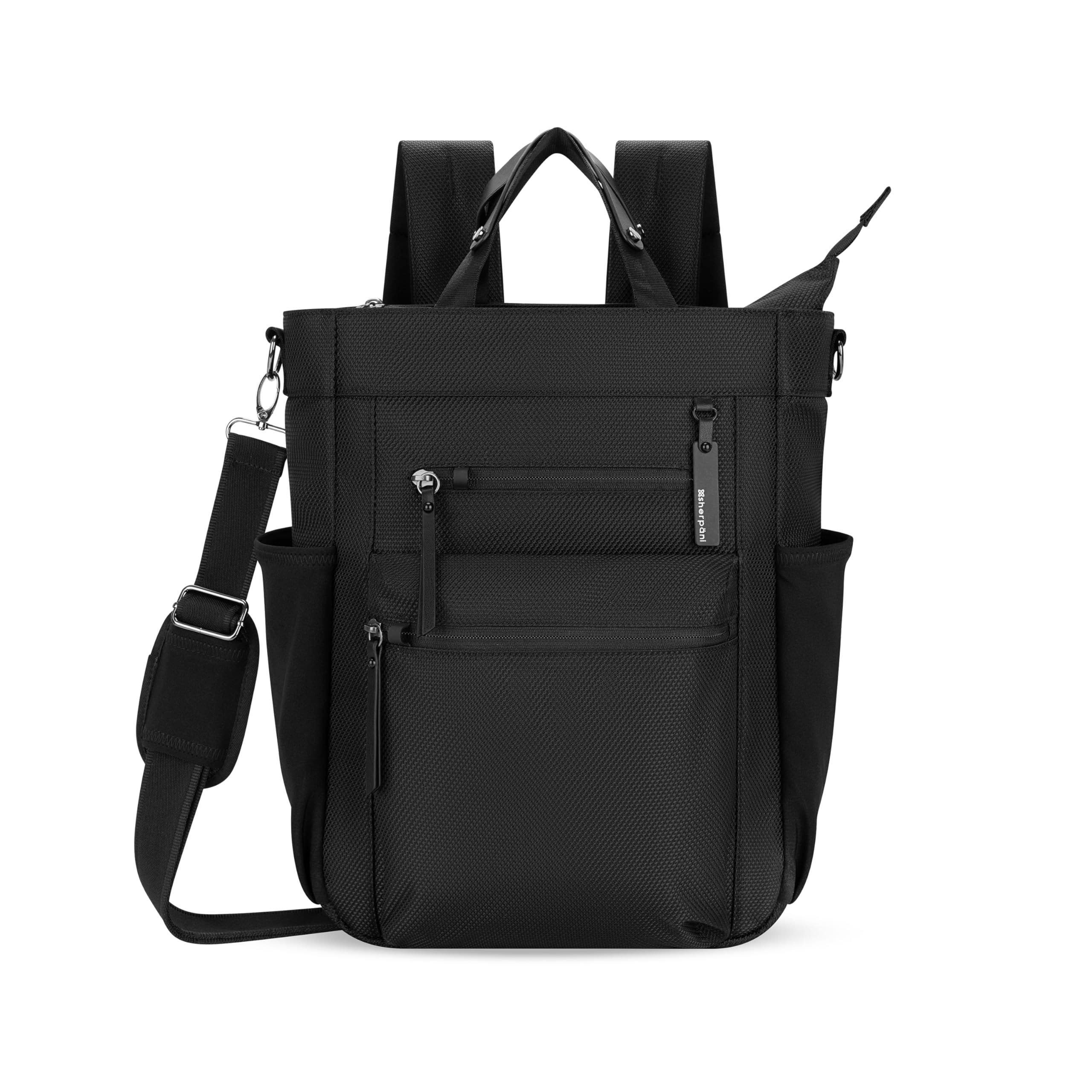 Sherpani Soleil Anti Theft Convertible Backpack, Fits 15 Inch Laptop, Main, color, Carbon