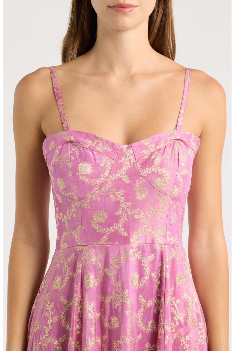 Emmie Midi Dress, Alternate, color, PURPLE