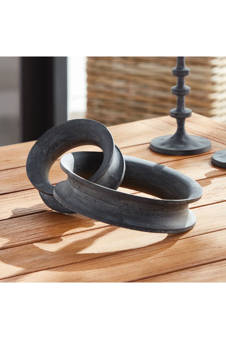 Kula Sculpture Decorative Object, Alternate, color, Black
