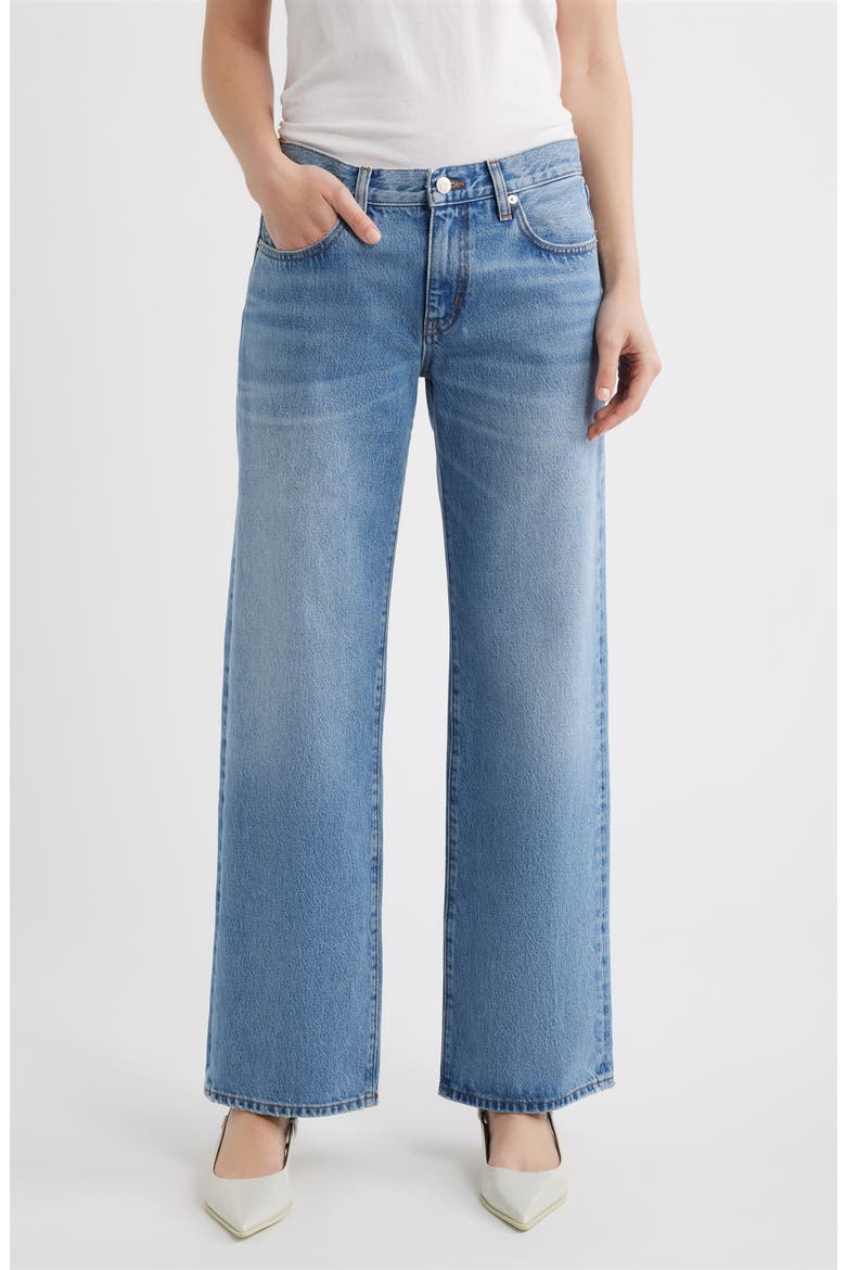 The Saturday Low Rise Relaxed Straight Leg Jeans, Main, color, STATIC