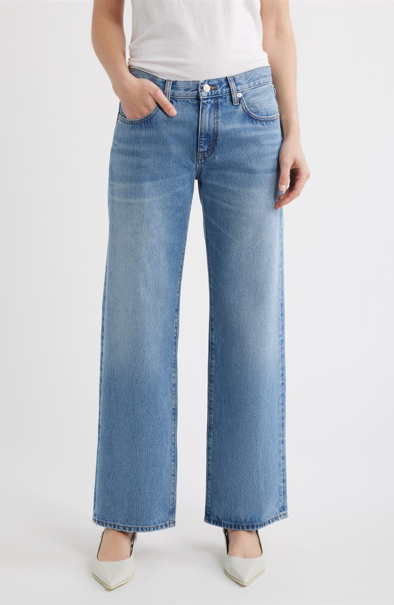 FRAME The Saturday Low Rise Relaxed Straight Leg Jeans, Main, color, Static