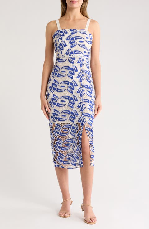 Artisinal Lace Midi Dress