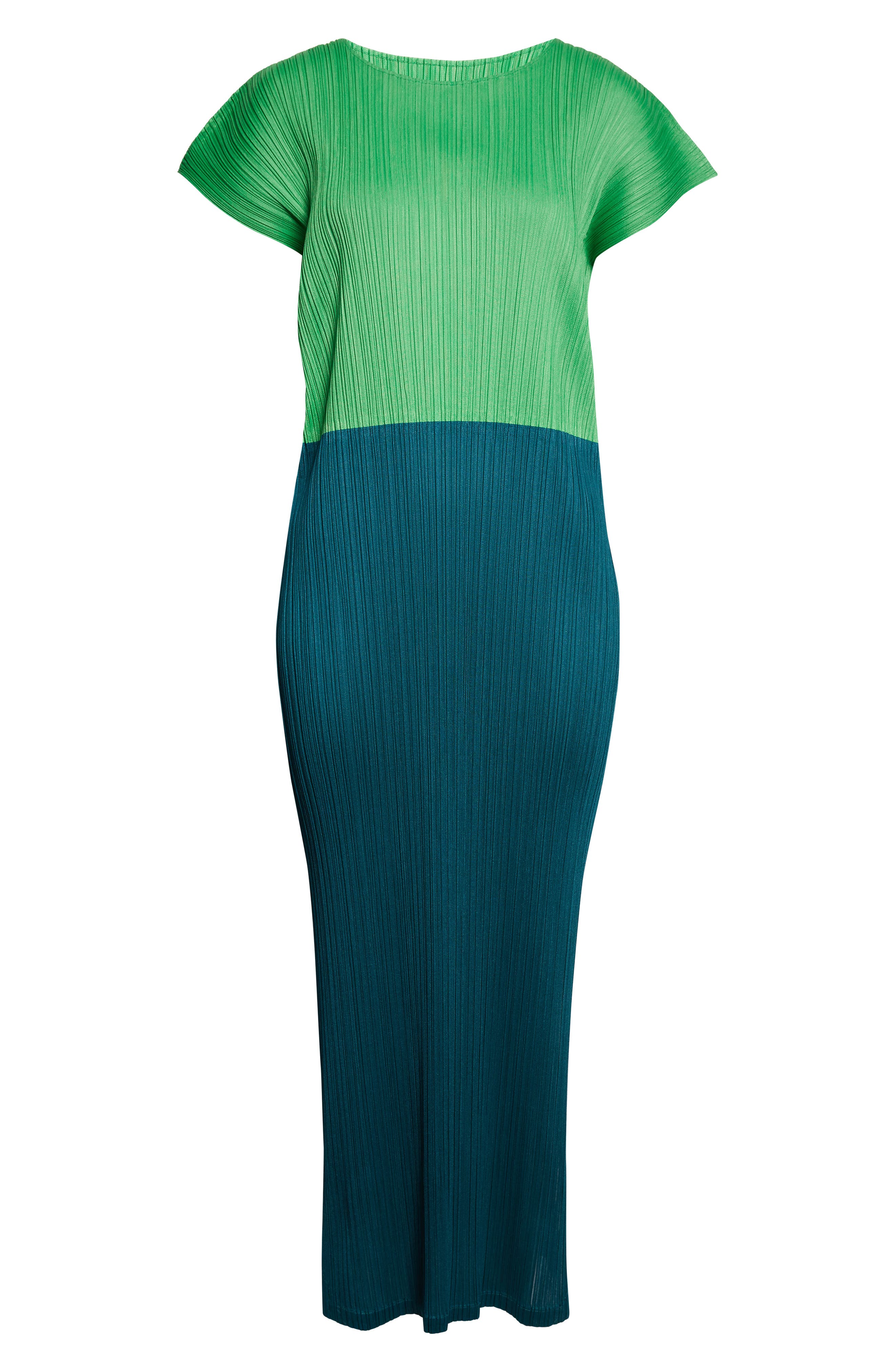 Swing Colorblock Pleated Convertible Midi Dress (Women) | Nordstrom