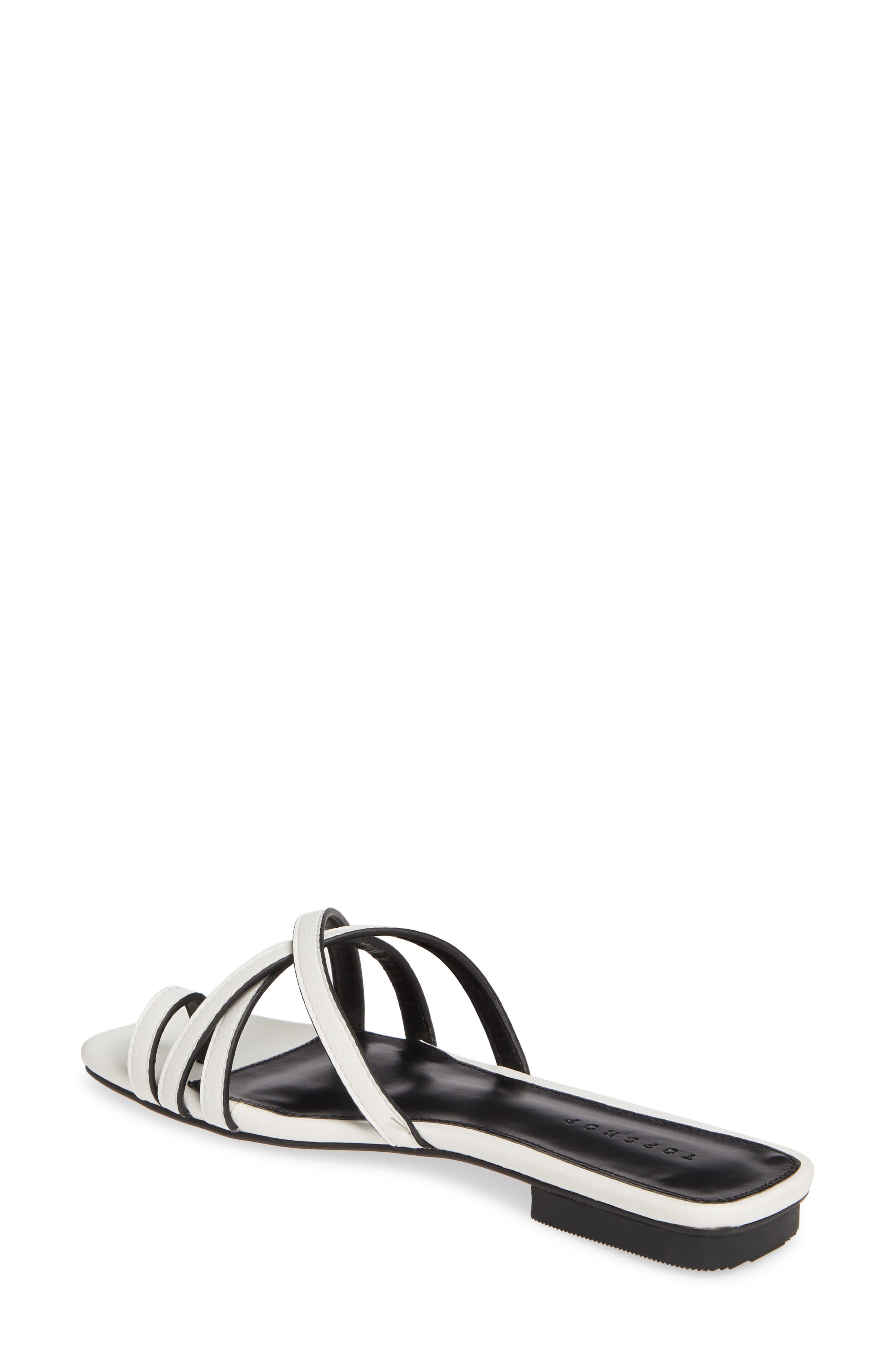 Topshop Hippie Square Slide Sandal, Alternate, color, 
