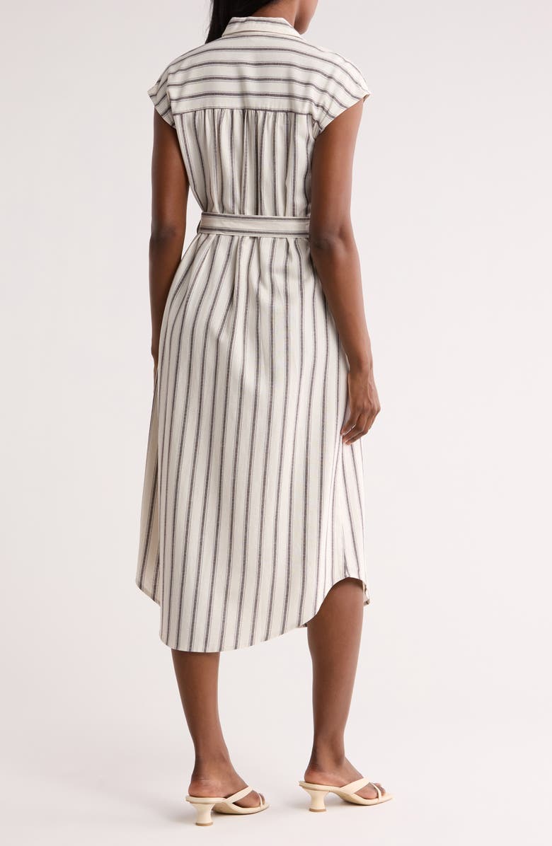 AUGUST SKY Stripe Cap Sleeve Shirtdress, Alternate, color,