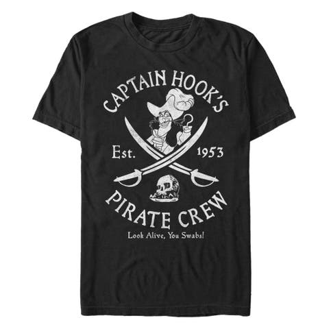 Men's Peter Pan Captain Hook's Pirate Crew  Graphic T-Shirt