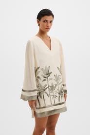 Malina Leonella V-Neck Tunic Mini Dress