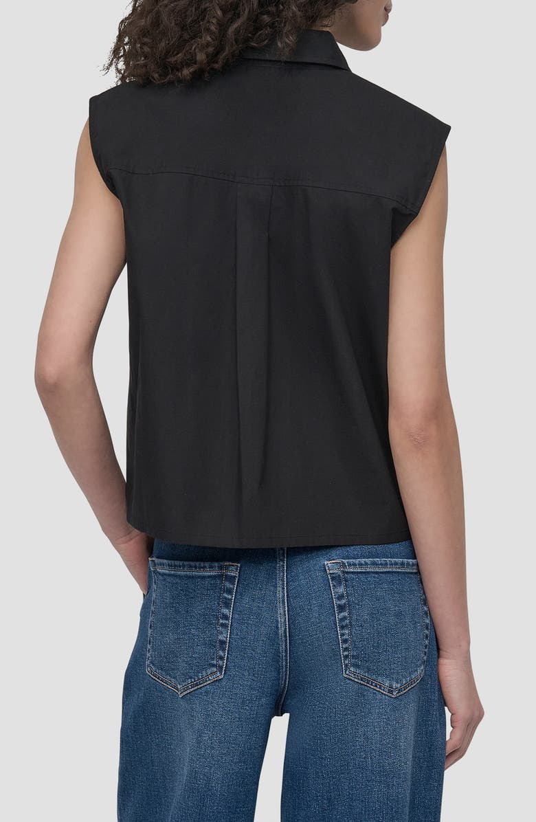 DKNY Cutwork Poplin Button-Up Shirt, Alternate, color,