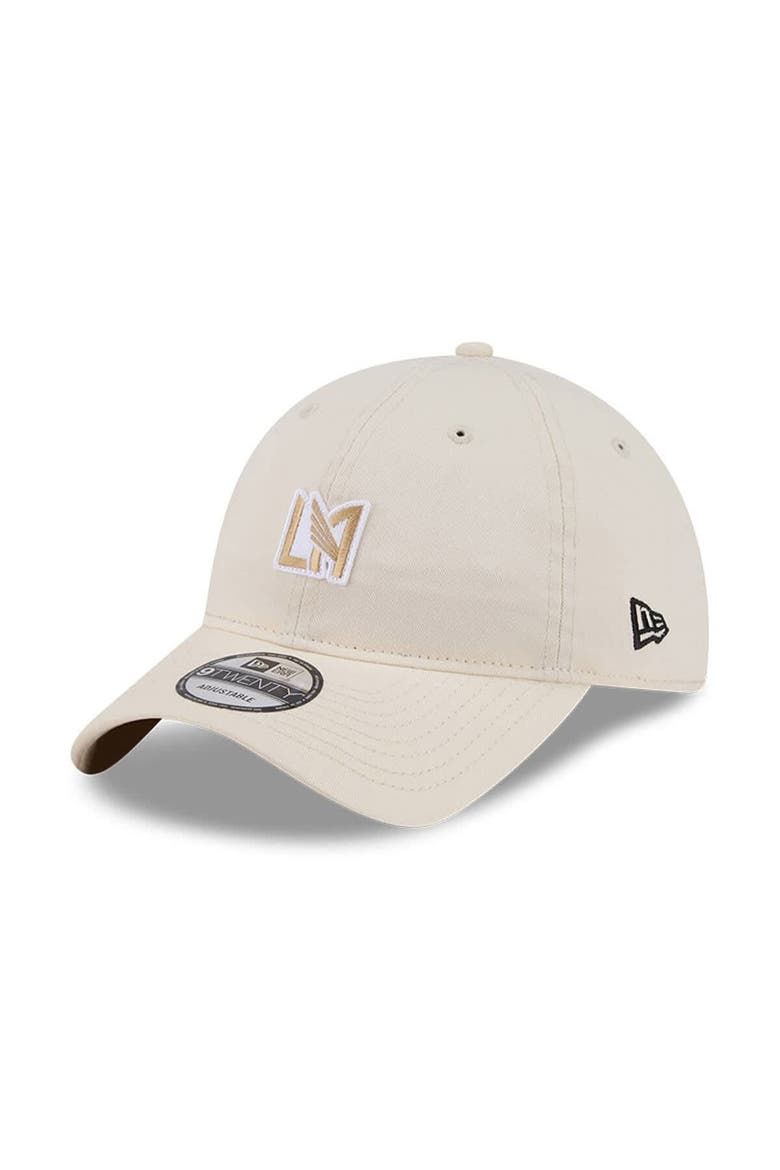 Men's New Era Beige LAFC Micro Team Logo 9TWENTY Adjustable Hat, Main, color, Beige