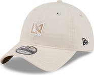 New Era Men's New Era Beige LAFC Micro Team Logo 9TWENTY Adjustable Hat