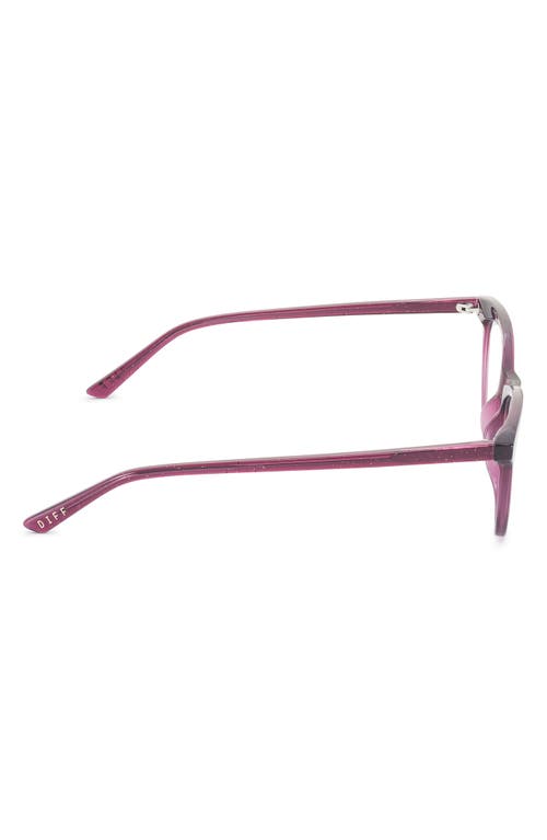 Diff Jade 51mm Blue Light Blocking Cat Eye Glasses In Pink