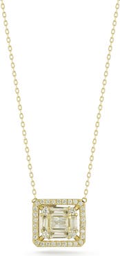 GLAZE JEWELRY Cubic Zirconia Square Pendant Necklace