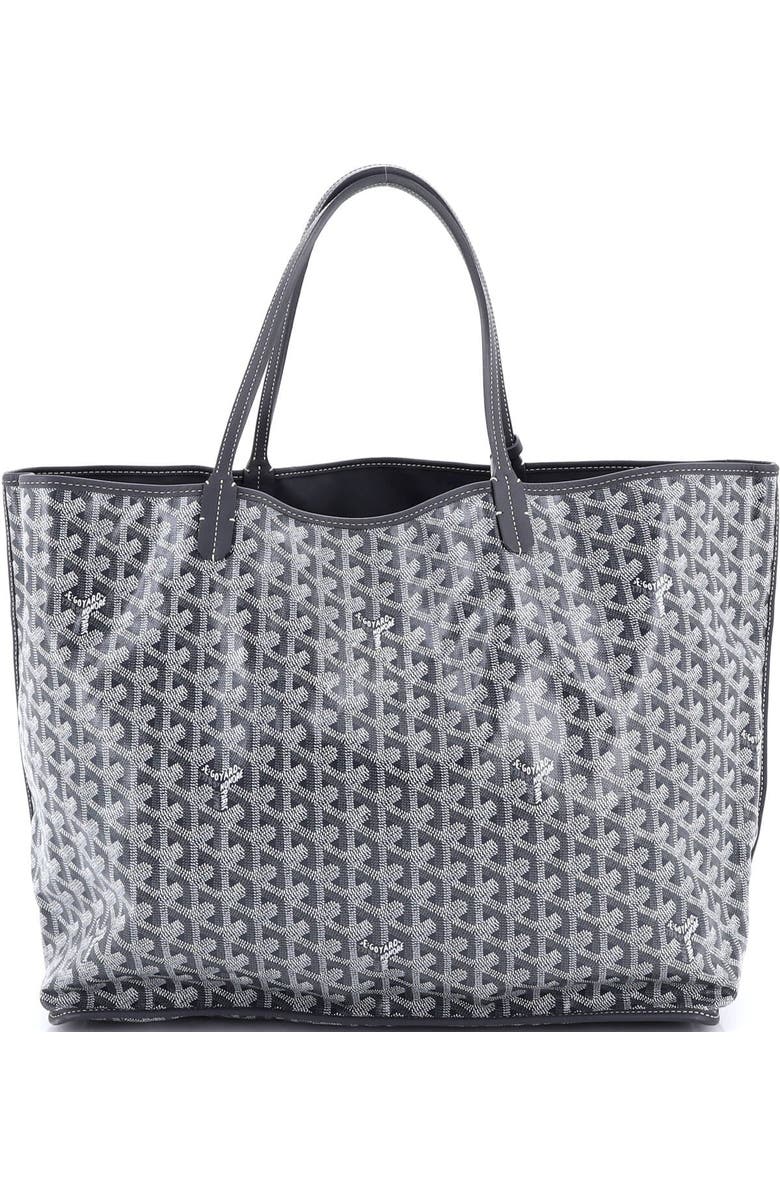 Pre-Owned Goyard Anjou Reversible Tote Coated Canvas GM, Alternate, color, Gray