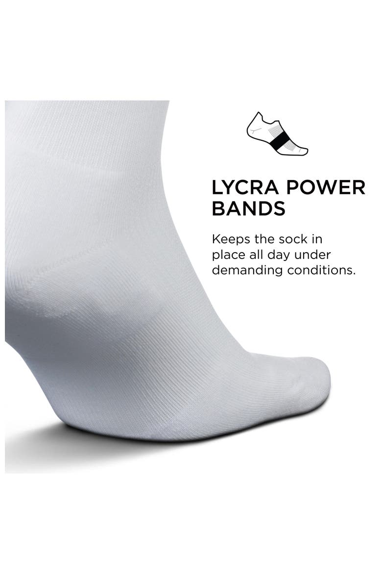 High Performance Max Cushion Quarter Sock  MoistureWicking Athletic Socks, Alternate, color, White
