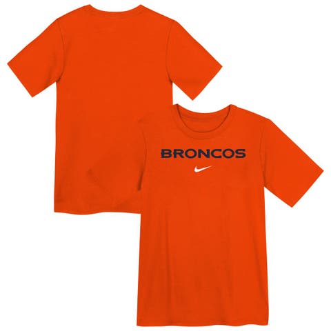 Preschool Nike Orange Denver Broncos Wordmark T-Shirt