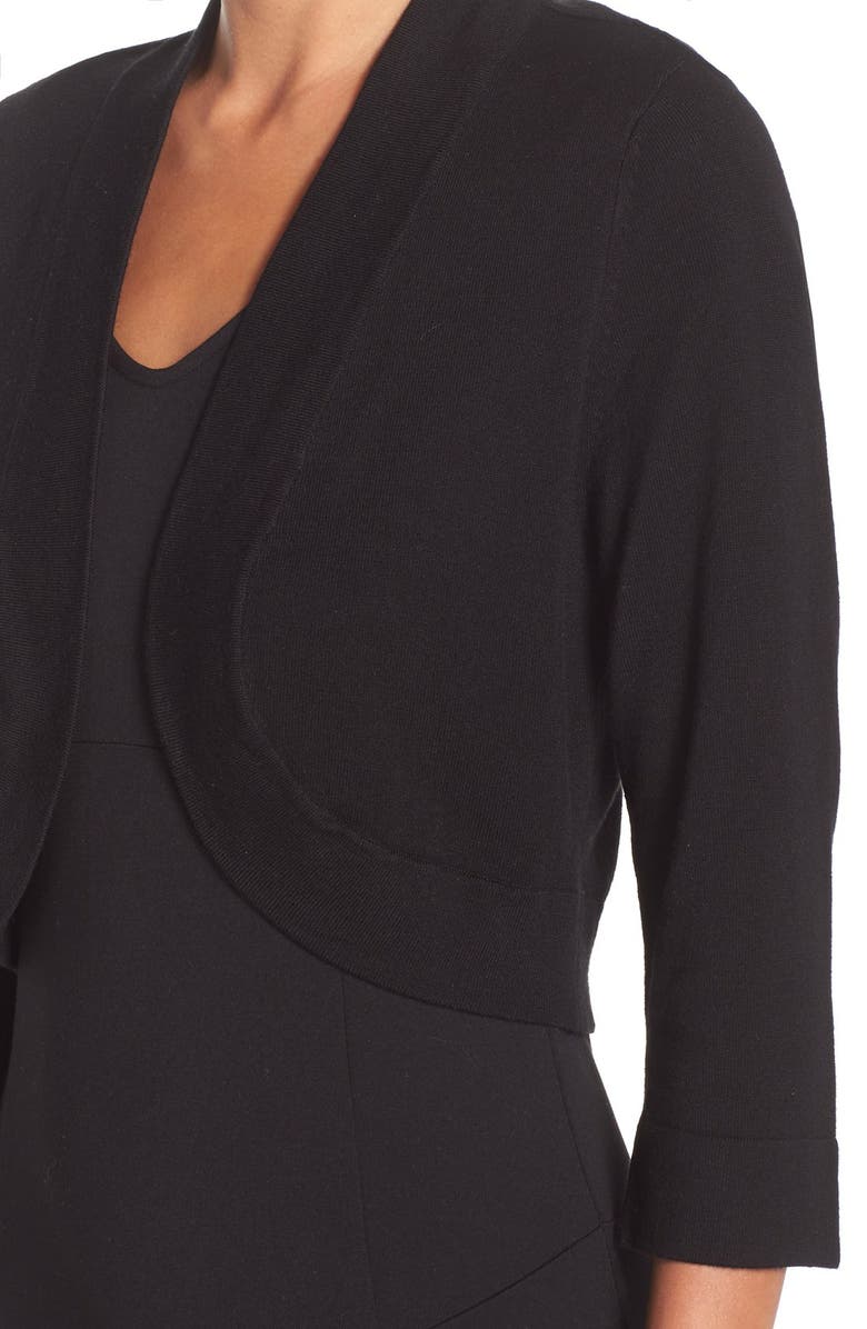 Eliza J Bolero Cardigan, Alternate, color, Black