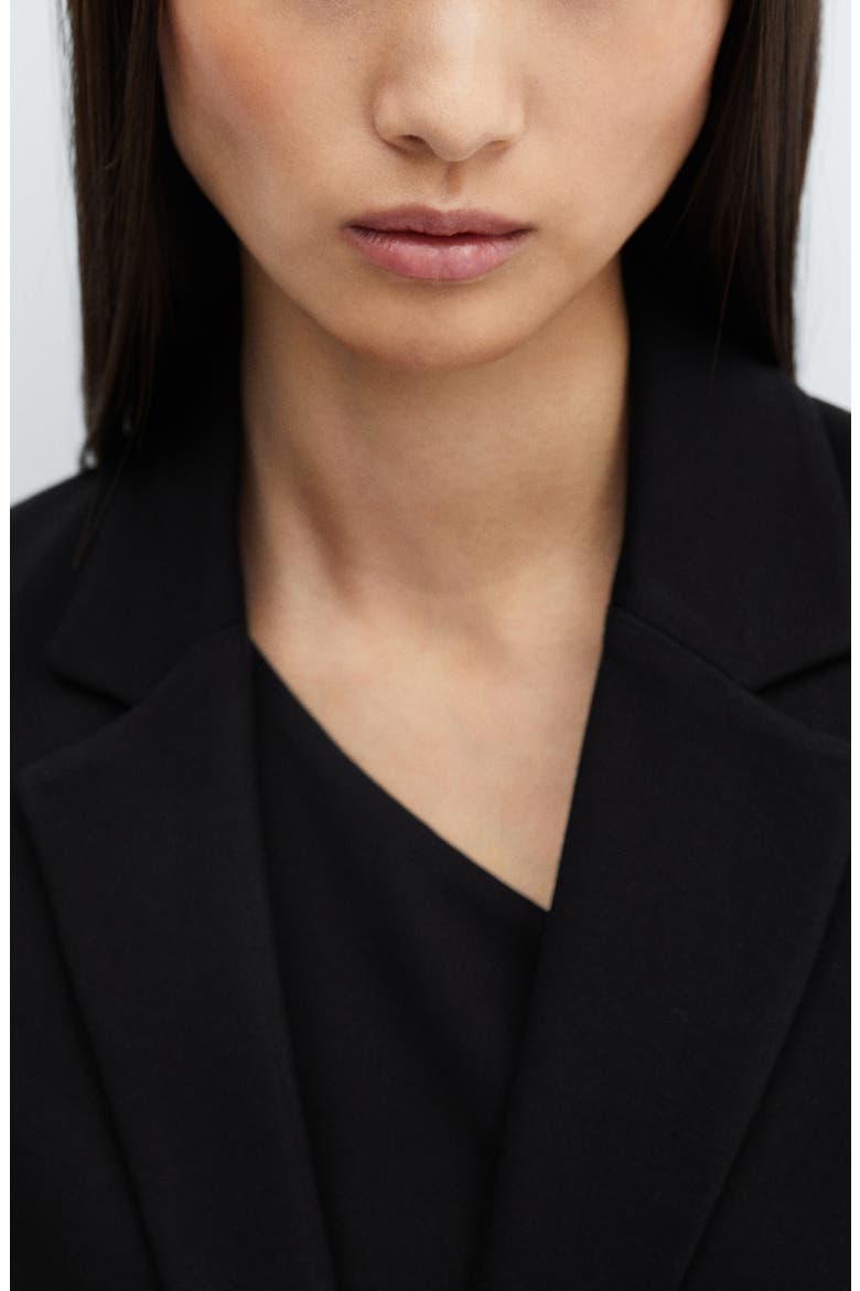 Fitted Suit Blazer, Alternate, color, BLACK