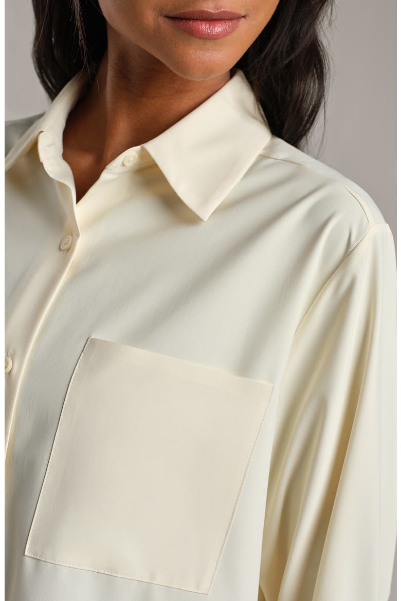 Mirage Oversize Button-Down Shirt, Alternate, color, LEMON MIST