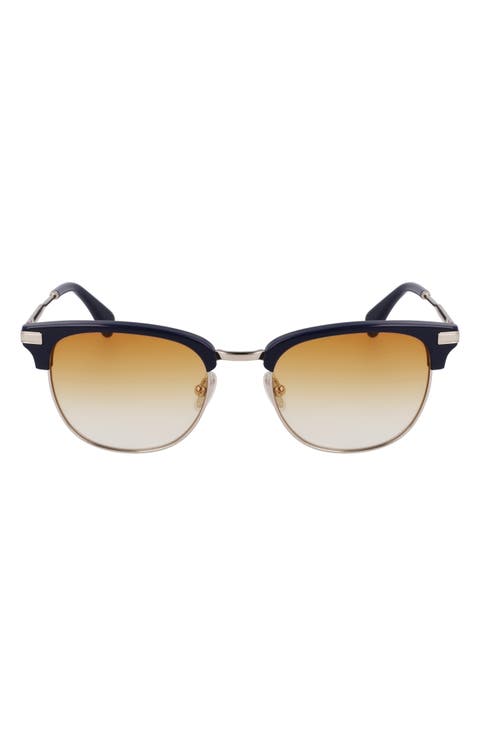 Linden 52mm Gradient Modified Rectangular Sunglasses