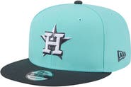 New Era Men's New Era Turquoise/Charcoal Houston Astros Two-Tone Color Pack 9FIFTY Snapback Hat