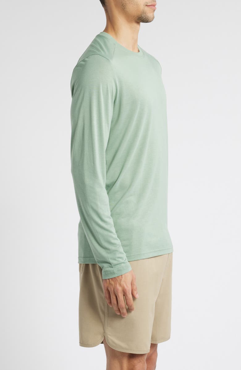 Free Fly Lightweight UPF 20+ Long Sleeve T-Shirt, Alternate, color, Palm Green