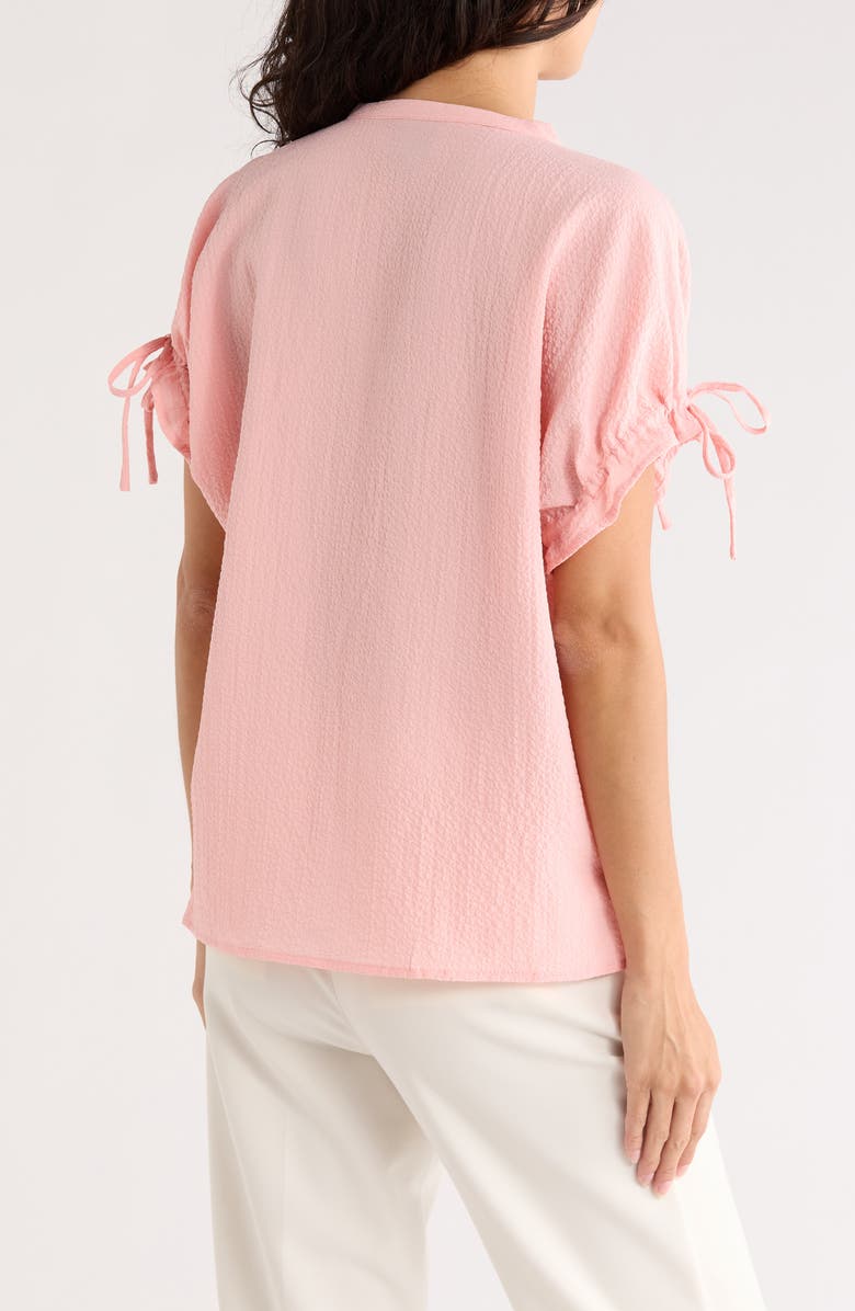 Bobeau Tie Dolman Sleeve Top, Alternate, color, Coral Pink