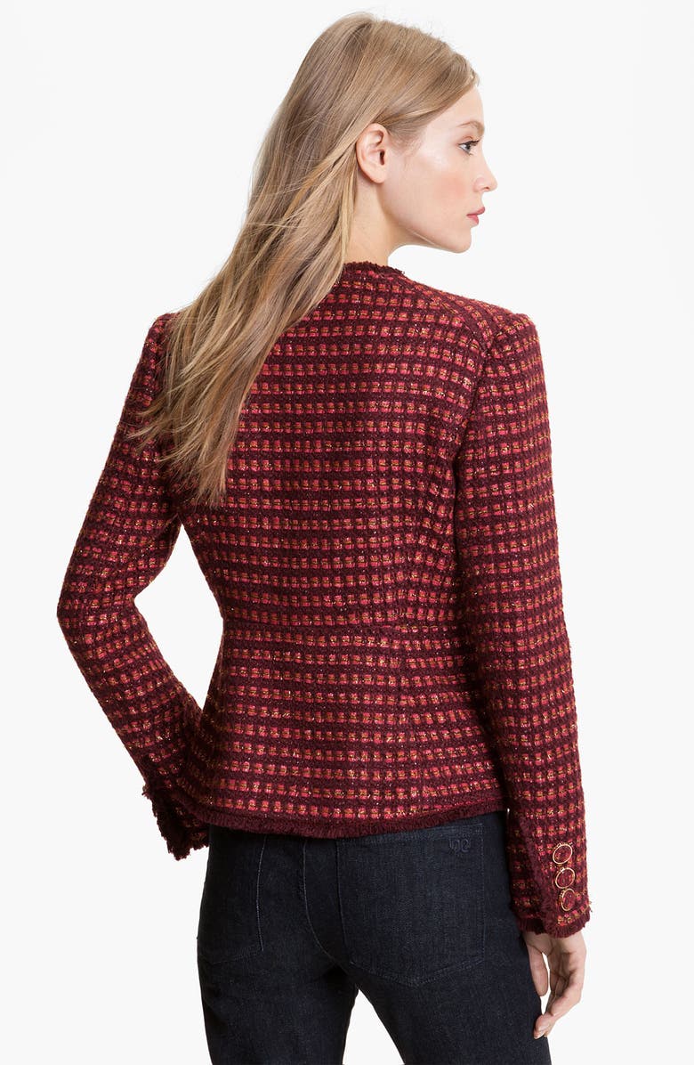 Tory Burch 'Victory' Tweed Jacket, Alternate, color, 