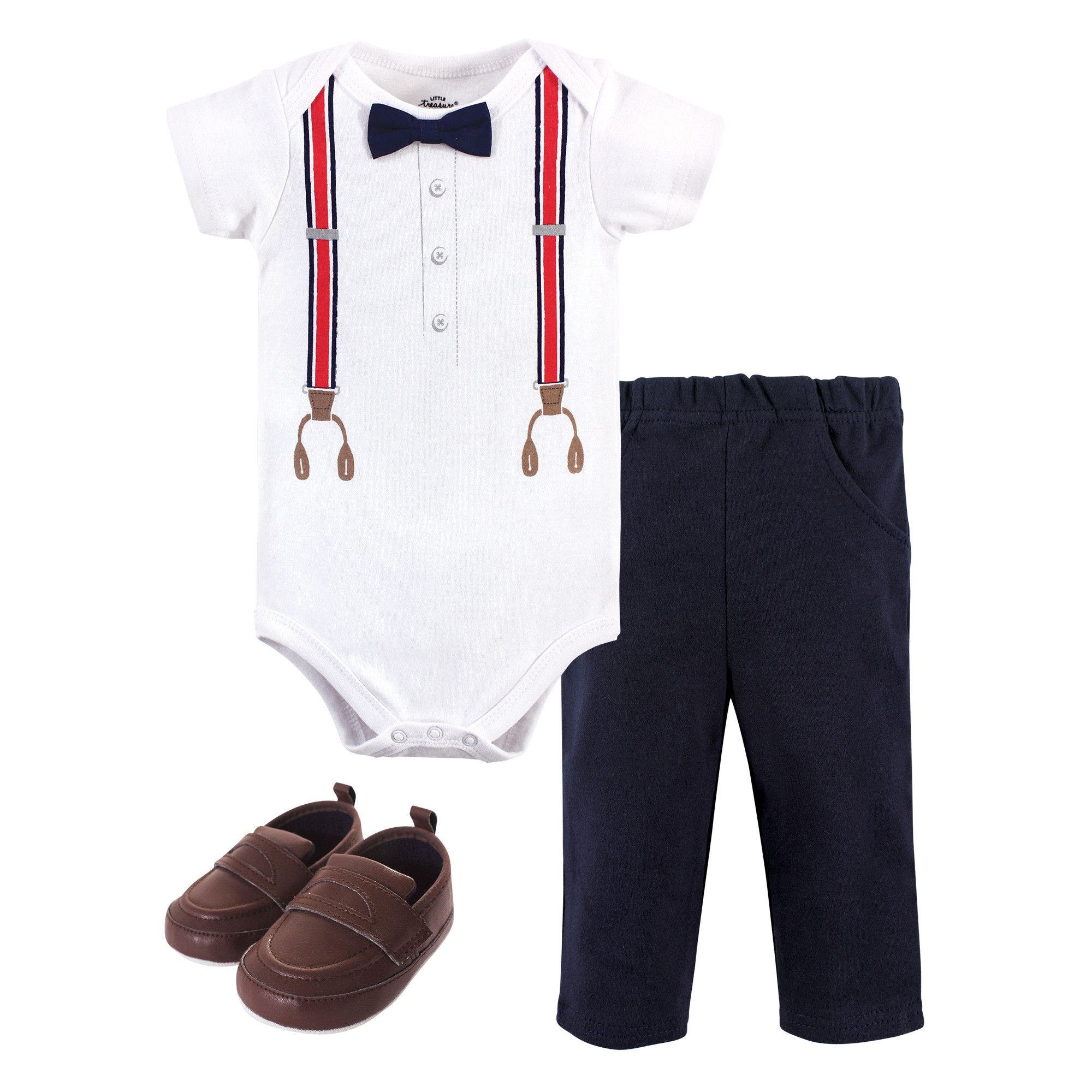 Red Navy Suspenders
