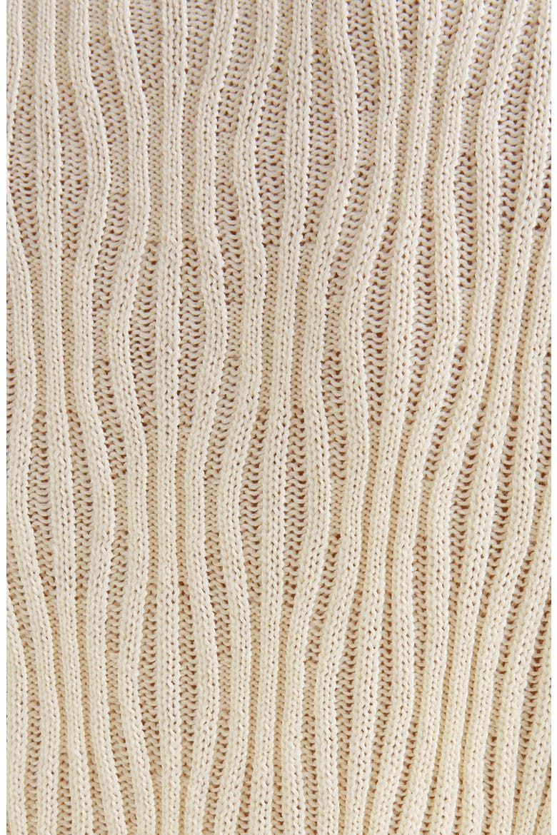 Side Tie Stripe Ribbed Sweater, Alternate, color, SEEDPEARL BEIGE