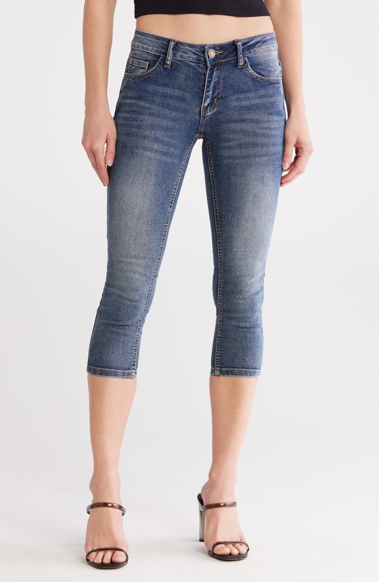 FLYING ANGEL Stretch Skinny Capri Jeans, Main, color, 